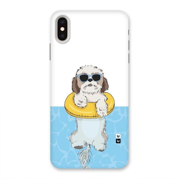 Swimming Doggo Back Case for iPhone XS Max