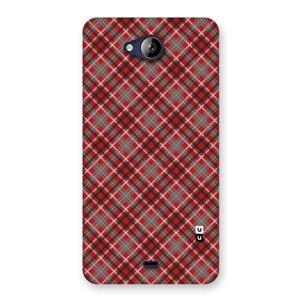 Textile Check Pattern Back Case for Canvas Play Q355