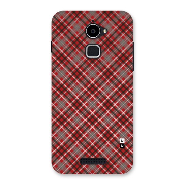 Textile Check Pattern Back Case for Coolpad Note 3 Lite