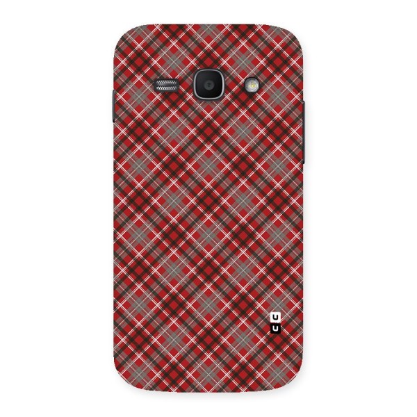 Textile Check Pattern Back Case for Galaxy Ace 3