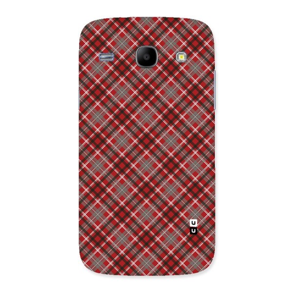 Textile Check Pattern Back Case for Galaxy Core
