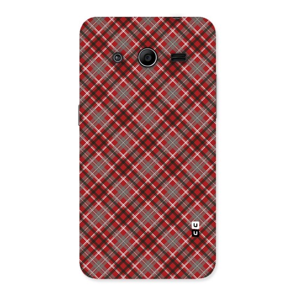 Textile Check Pattern Back Case for Galaxy Core 2