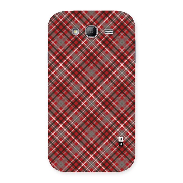 Textile Check Pattern Back Case for Galaxy Grand