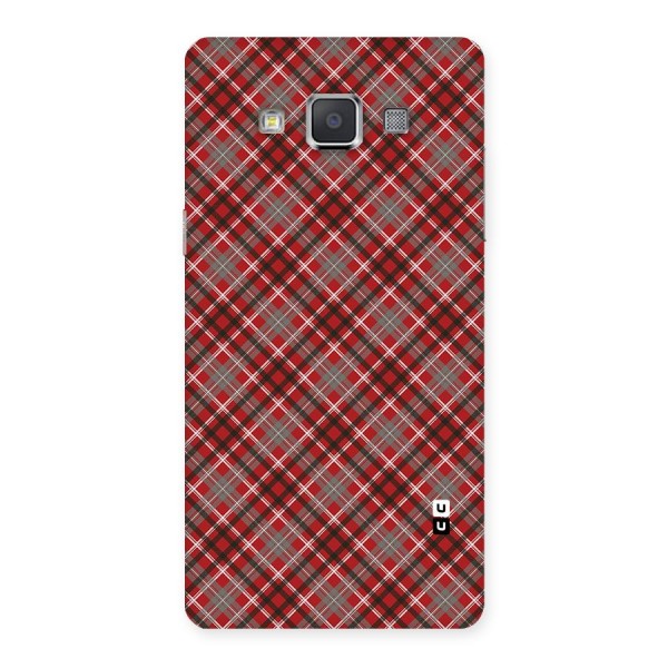 Textile Check Pattern Back Case for Galaxy Grand 3