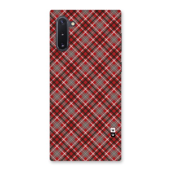 Textile Check Pattern Back Case for Galaxy Note 10