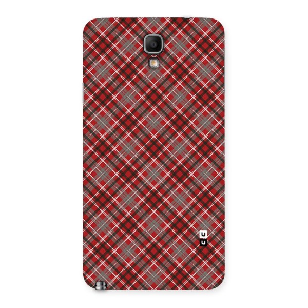 Textile Check Pattern Back Case for Galaxy Note 3 Neo