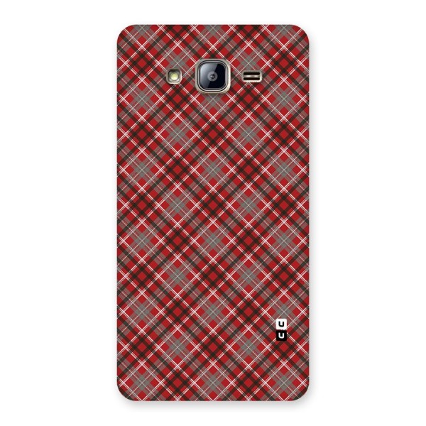 Textile Check Pattern Back Case for Galaxy On5