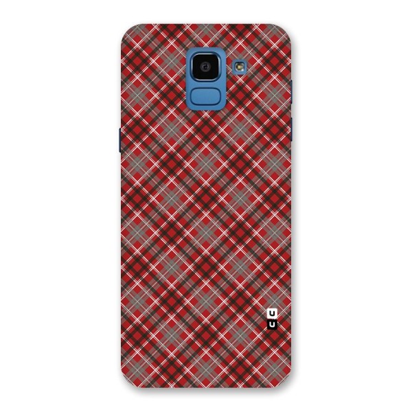 Textile Check Pattern Back Case for Galaxy On6