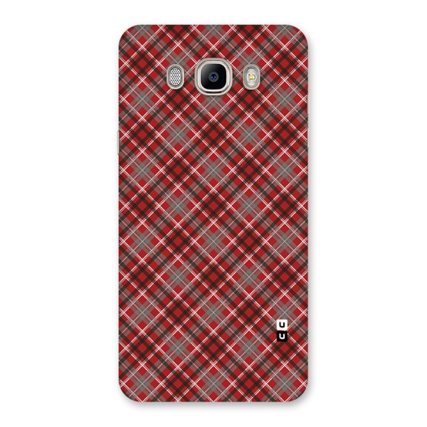 Textile Check Pattern Back Case for Galaxy On8