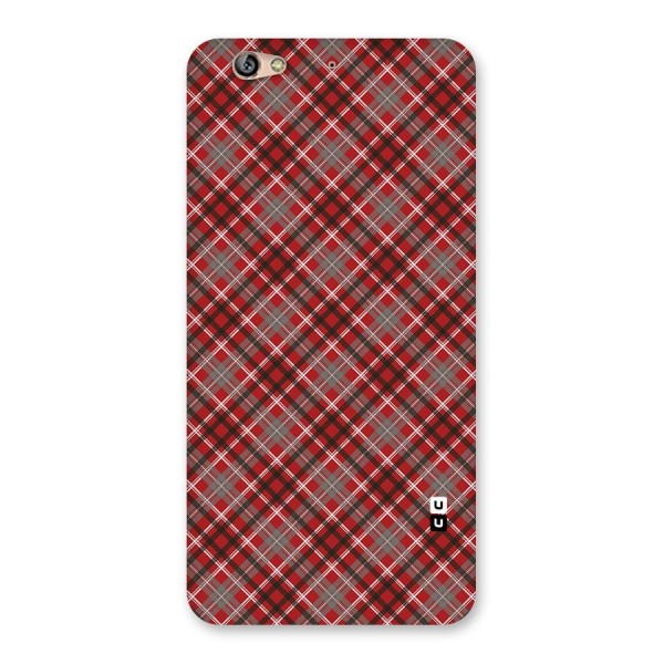 Textile Check Pattern Back Case for Gionee S6