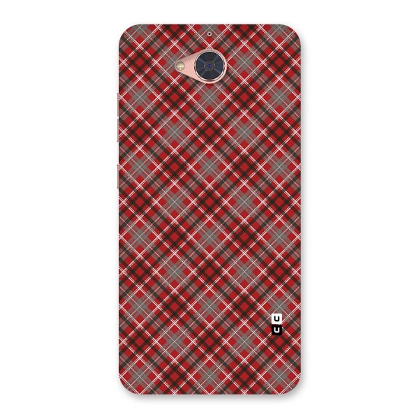 Textile Check Pattern Back Case for Gionee S6 Pro