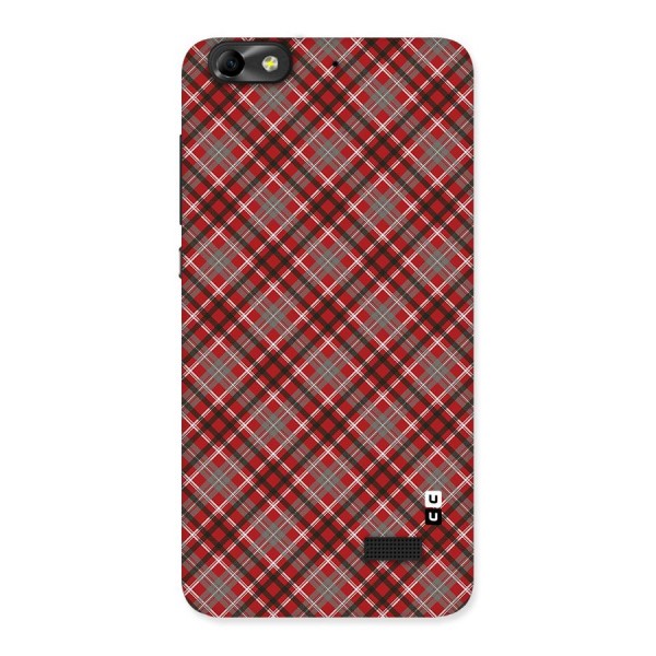 Textile Check Pattern Back Case for Honor 4C