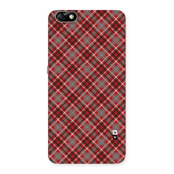 Textile Check Pattern Back Case for Honor 4X