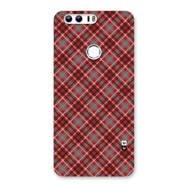 Textile Check Pattern Back Case for Honor 8