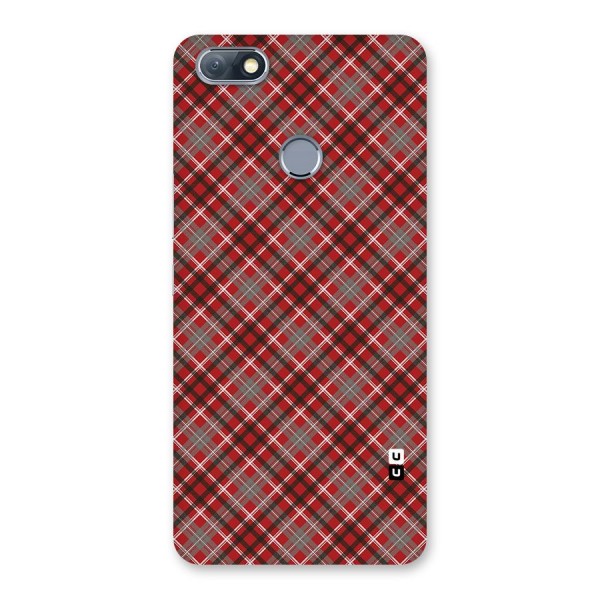 Textile Check Pattern Back Case for Infinix Note 5