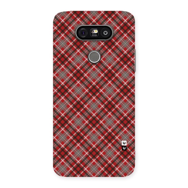 Textile Check Pattern Back Case for LG G5