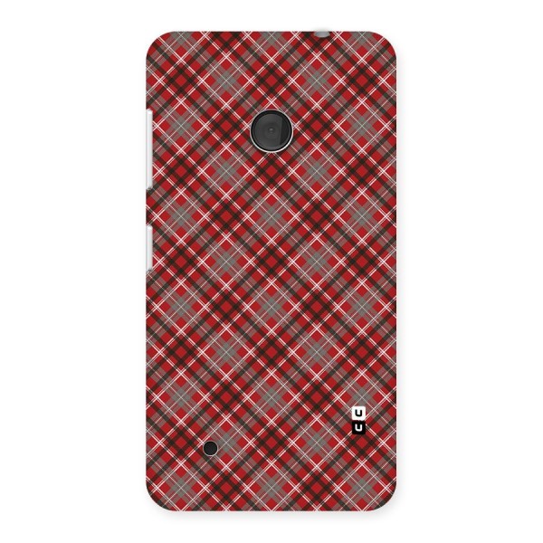 Textile Check Pattern Back Case for Lumia 530