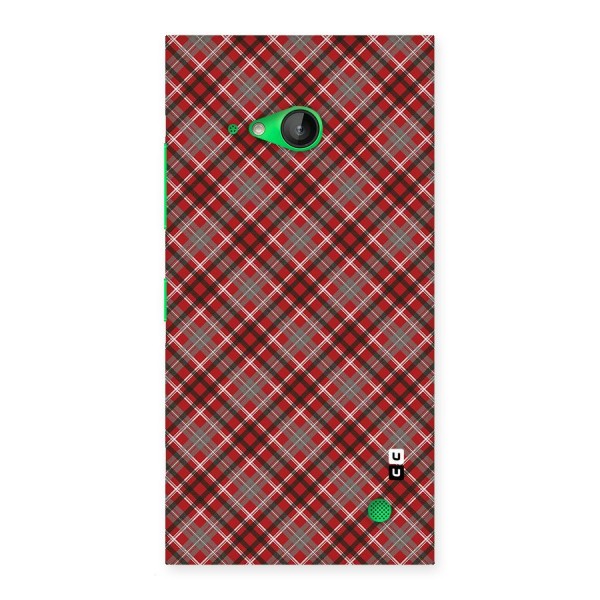 Textile Check Pattern Back Case for Lumia 730