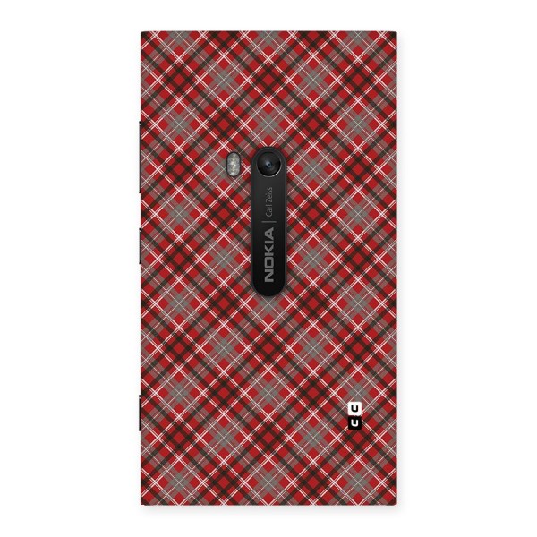 Textile Check Pattern Back Case for Lumia 920