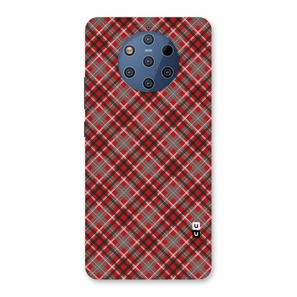 Textile Check Pattern Back Case for Nokia 9 PureView