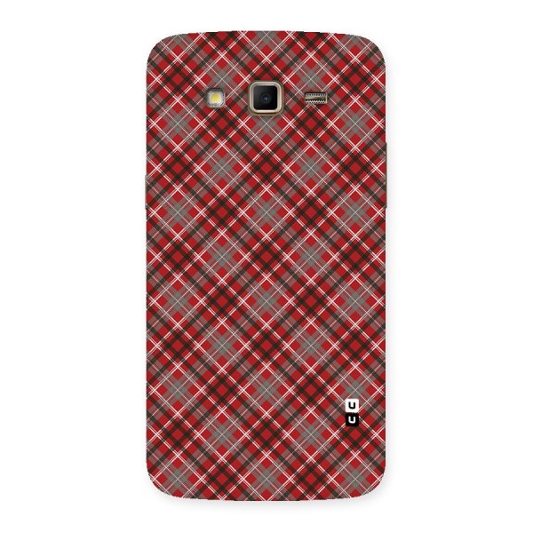 Textile Check Pattern Back Case for Samsung Galaxy Grand 2