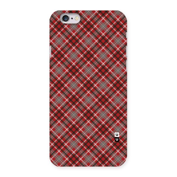 Textile Check Pattern Back Case for iPhone 6 6S