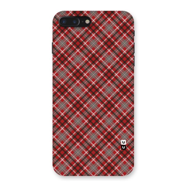 Textile Check Pattern Back Case for iPhone 7 Plus