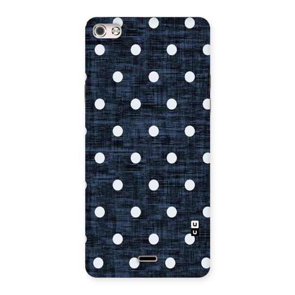 Textured Dots Back Case for Micromax Canvas Silver 5