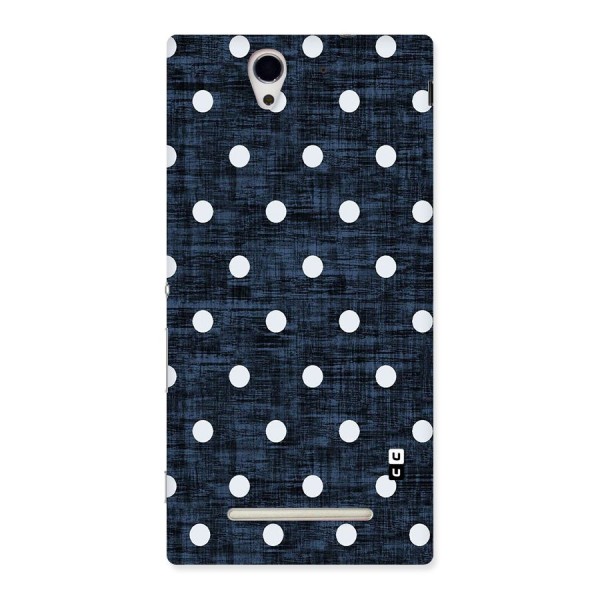 Textured Dots Back Case for Sony Xperia C3