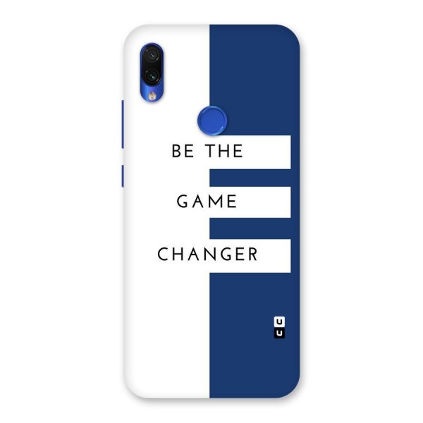 The Game Changer Back Case for Redmi Note 7S