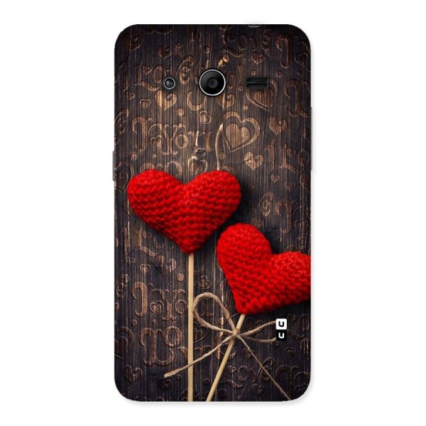 Thread Art Wooden Print Back Case for Galaxy Core 2