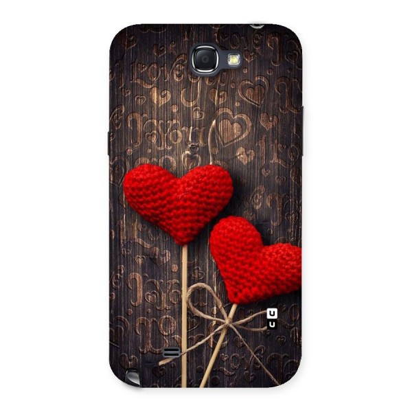 Thread Art Wooden Print Back Case for Galaxy Note 2