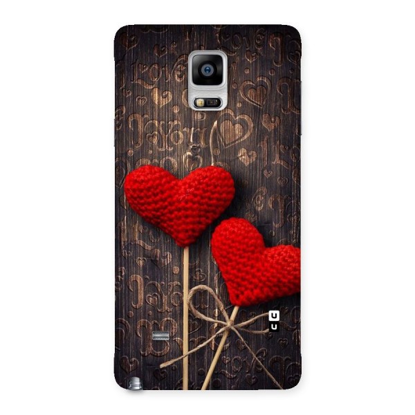 Thread Art Wooden Print Back Case for Galaxy Note 4