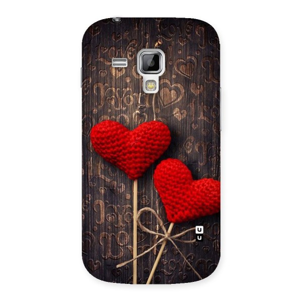 Thread Art Wooden Print Back Case for Galaxy S Duos