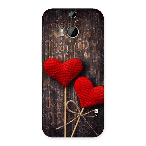 Thread Art Wooden Print Back Case for HTC One M8