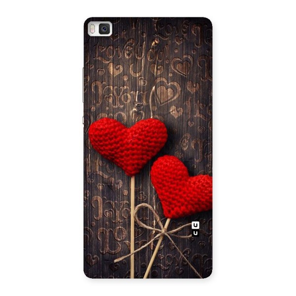 Thread Art Wooden Print Back Case for Huawei P8