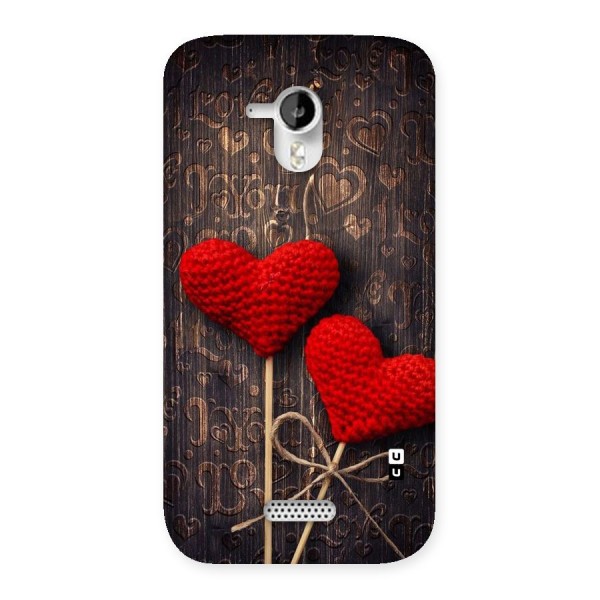 Thread Art Wooden Print Back Case for Micromax Canvas HD A116