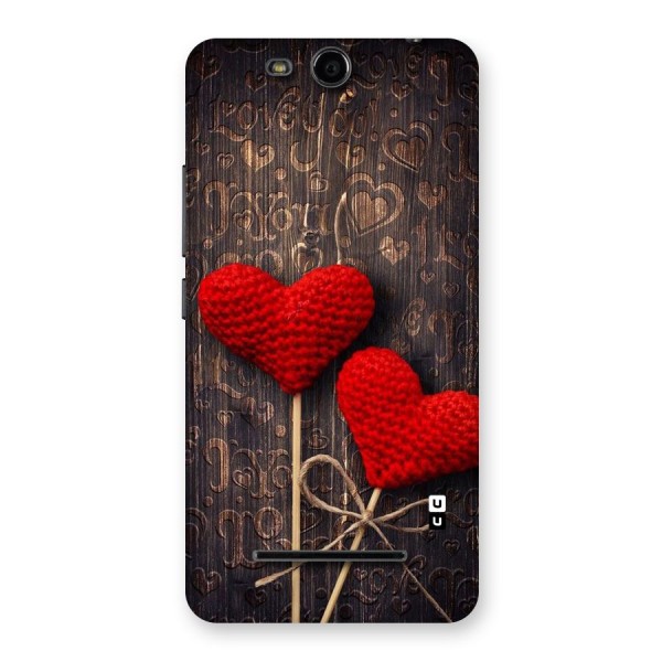 Thread Art Wooden Print Back Case for Micromax Canvas Juice 3 Q392