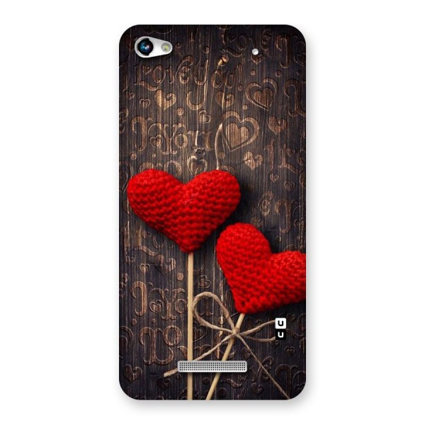 Thread Art Wooden Print Back Case for Micromax Hue 2