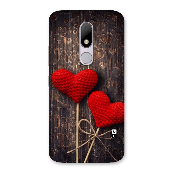 Thread Art Wooden Print Back Case for Moto M