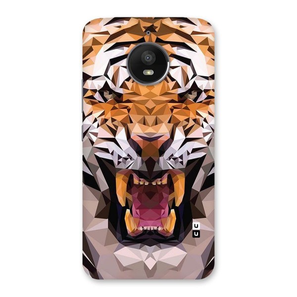 Tiger Abstract Art Back Case for Moto E4 Plus