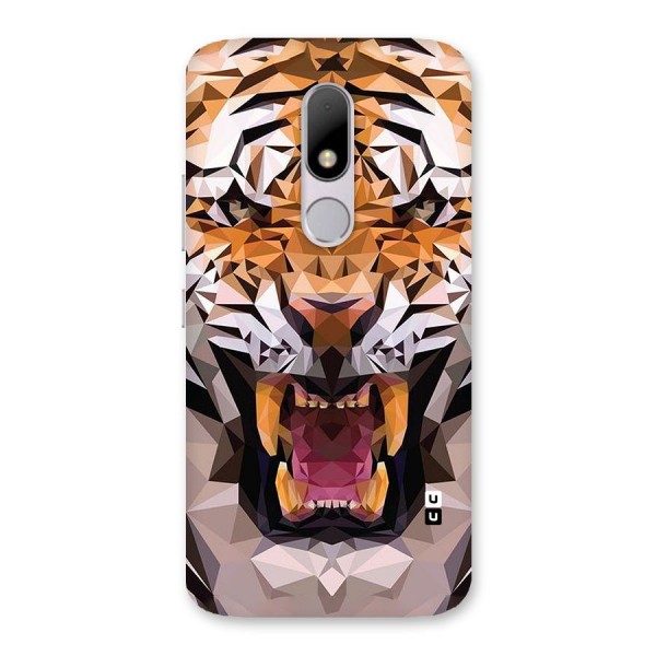 Tiger Abstract Art Back Case for Moto M