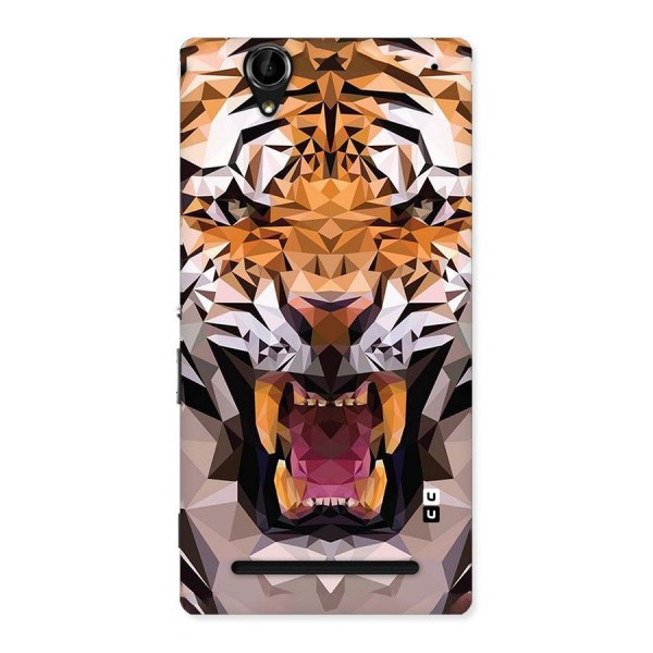 Tiger Abstract Art Back Case for Sony Xperia T2