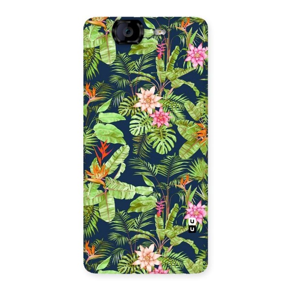 Tiny Flower Leaves Back Case for Canvas Knight A350