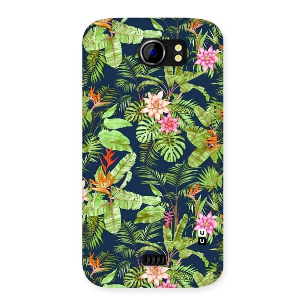 Tiny Flower Leaves Back Case for Micromax Canvas 2 A110