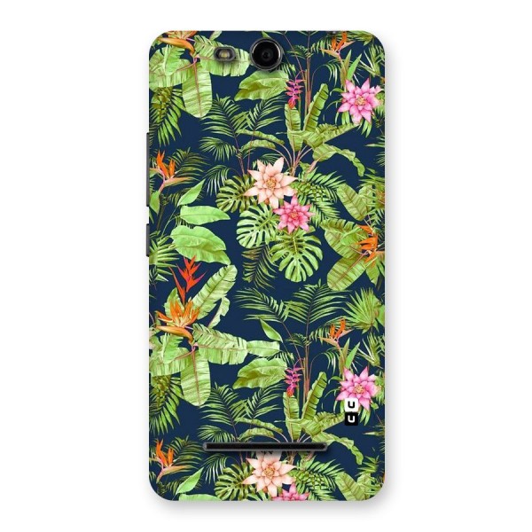 Tiny Flower Leaves Back Case for Micromax Canvas Juice 3 Q392