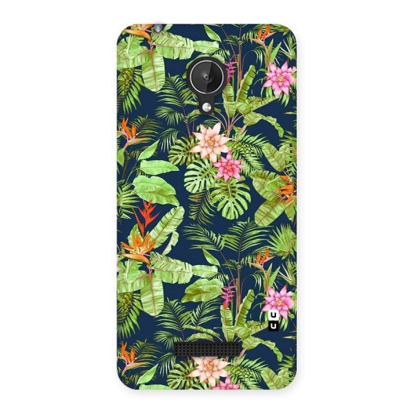 Tiny Flower Leaves Back Case for Micromax Canvas Spark Q380