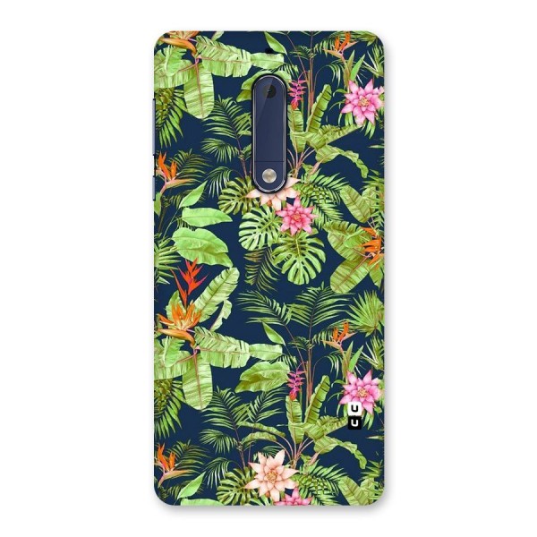 Tiny Flower Leaves Back Case for Nokia 5