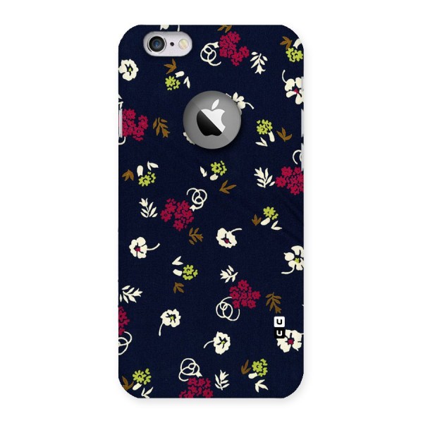 Tiny Flowers Back Case for iPhone 6 Logo Cut