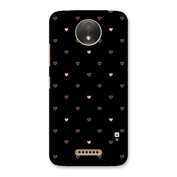 Tiny Little Pink Pattern Back Case for Moto C Plus